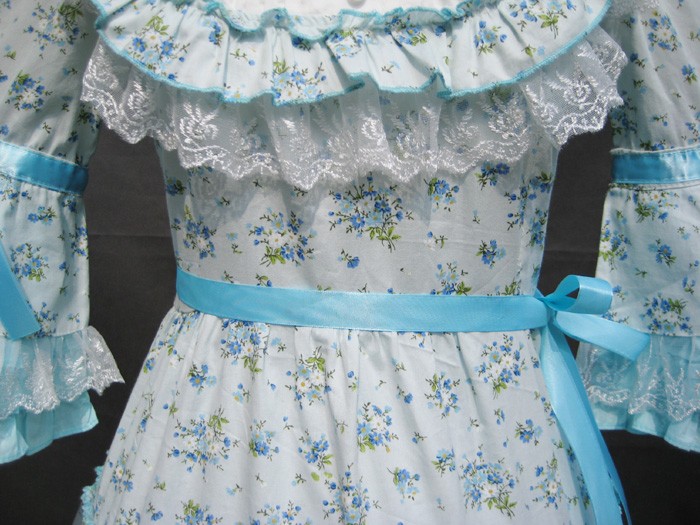 Adult Costume Floral Lolita Princess Dress - Click Image to Close